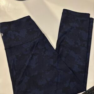 Lululemon Black and Blue Camo Leggings